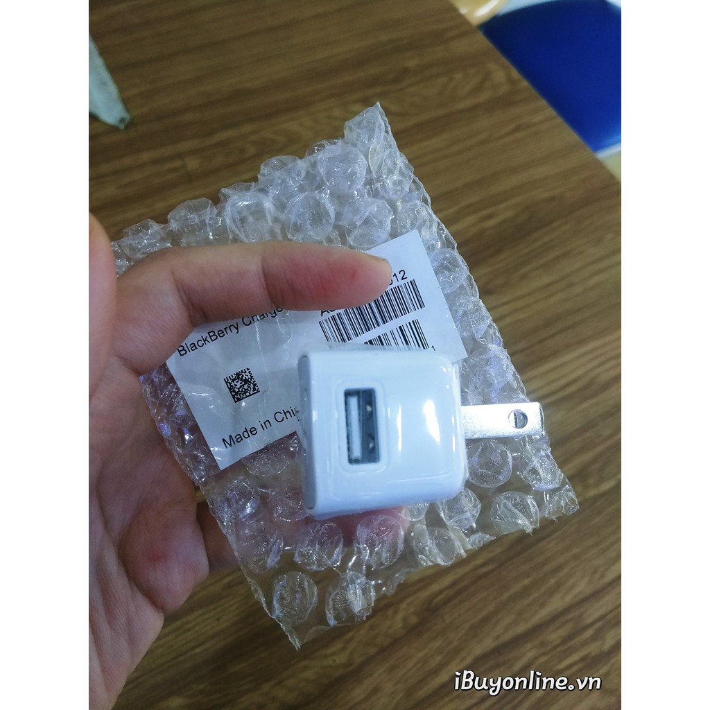 Bộ Sạc Cáp Nguyên Zin Chính HãngBlackberry 850mAh Trắng - Bảo hành 12 tháng
