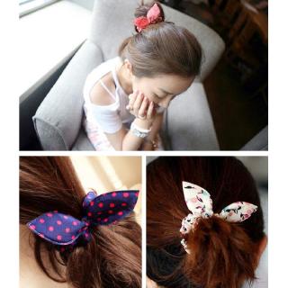 Dây Cột Tóc Co Giãn Hình Thỏ Dễ Thương Cho Nữ