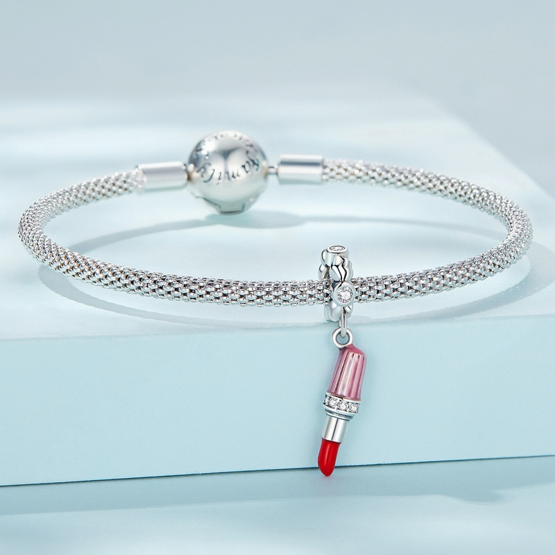 Mặt vòng cổ BAMOER bạc 925 hình son môi thời trang