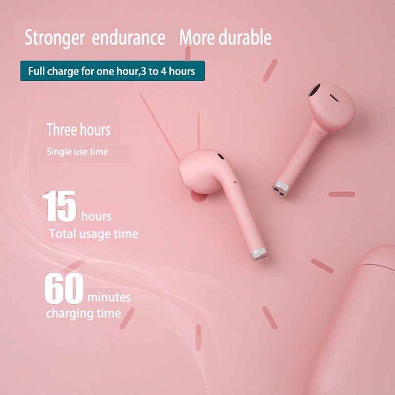 Tai Nghe Nhét Tai Bluetooth Không Dây 12M Có Micro 9 Màu Tùy Chọn