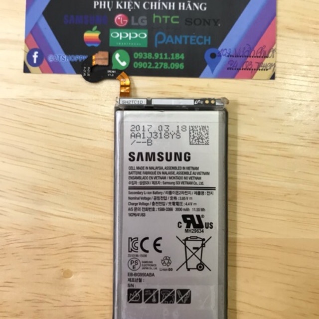 PIN S8 CHÍNH HÃNG, DUNG LƯỢNG 3000MAH, EB-BG950ABA