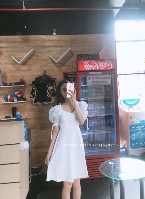 [VIDEO] Váy trắng công chúa ngắn tay - váy tiểu thư hàn quốc ( hình thật shop tự chụp ) | BigBuy360 - bigbuy360.vn