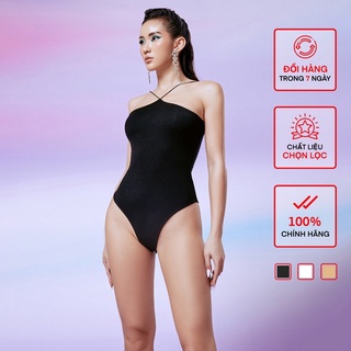 Áo Hai Dây Cổ Nhọn Bodysuit Nữ Busy Hai Lớp Thun Dẻo Co Giãn Ôm Sát HD4B