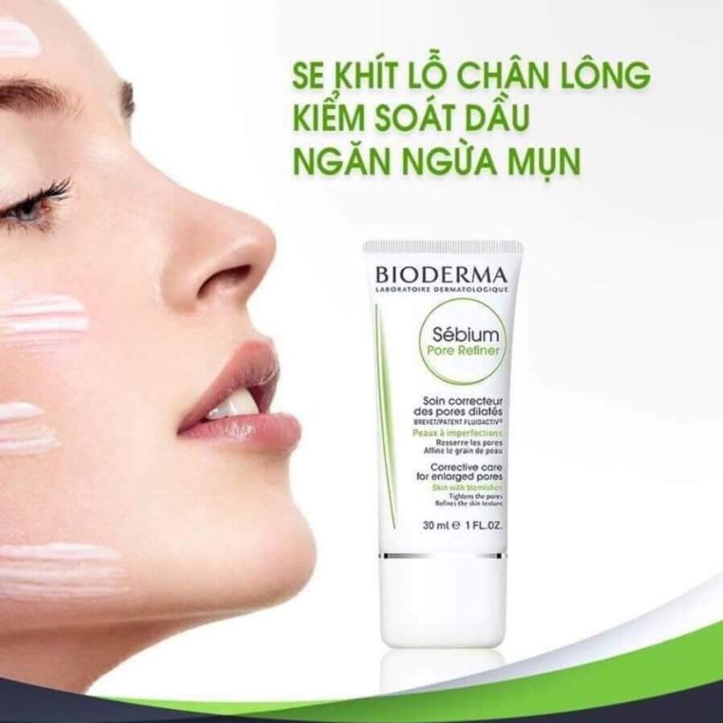 Bioderma kem se khít lỗ chân lông Pháp 30ml