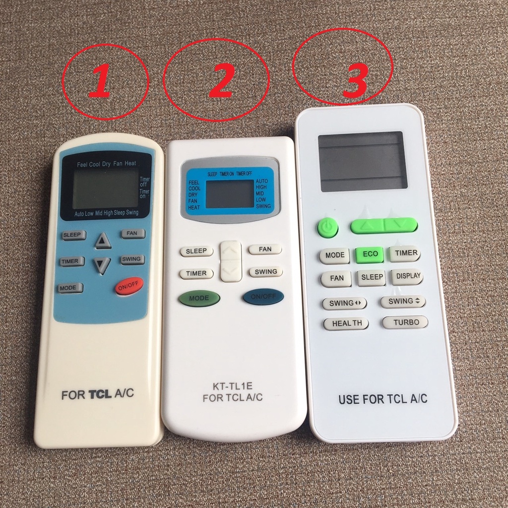 [CHỌN MẪU] Điều khiển điều hòa máy lạnh TCL hàng tốt