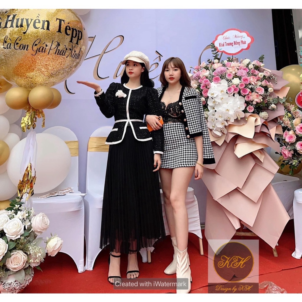 Set dạ họa tiết siêu xinh hai màu phong cách sang chảnh thu đông 2021 | BigBuy360 - bigbuy360.vn