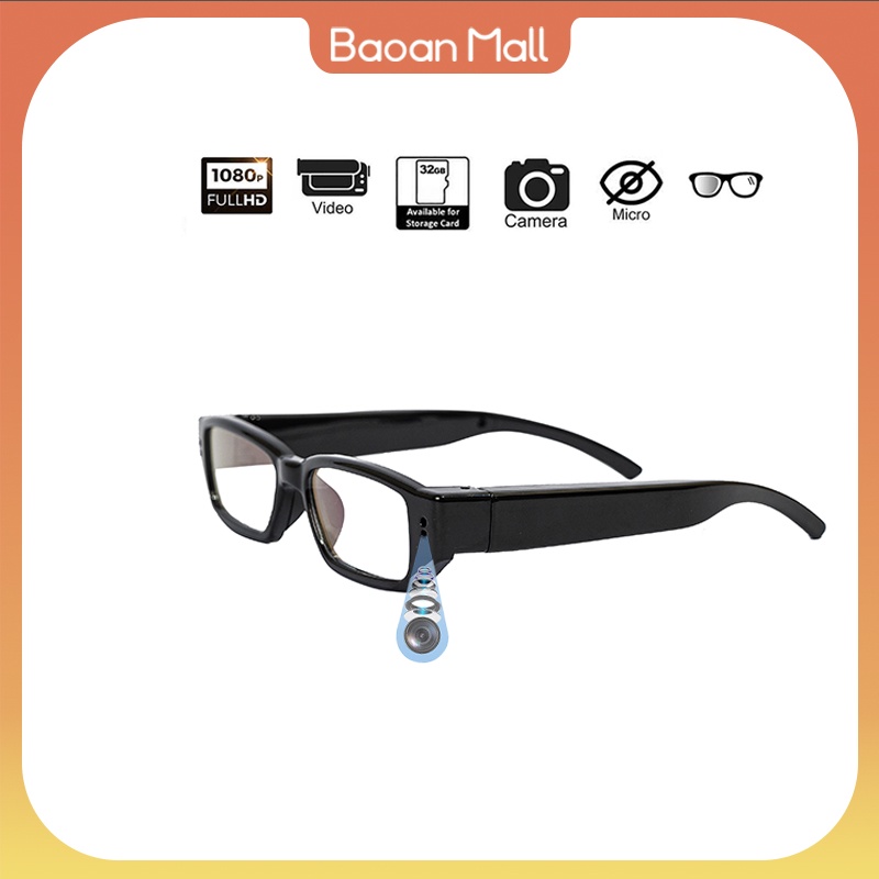 Mắt kính camera Fullhd 1080P quay phim hành trình máy ảnh mini siêu nhỏ không dây BaoanMall M31