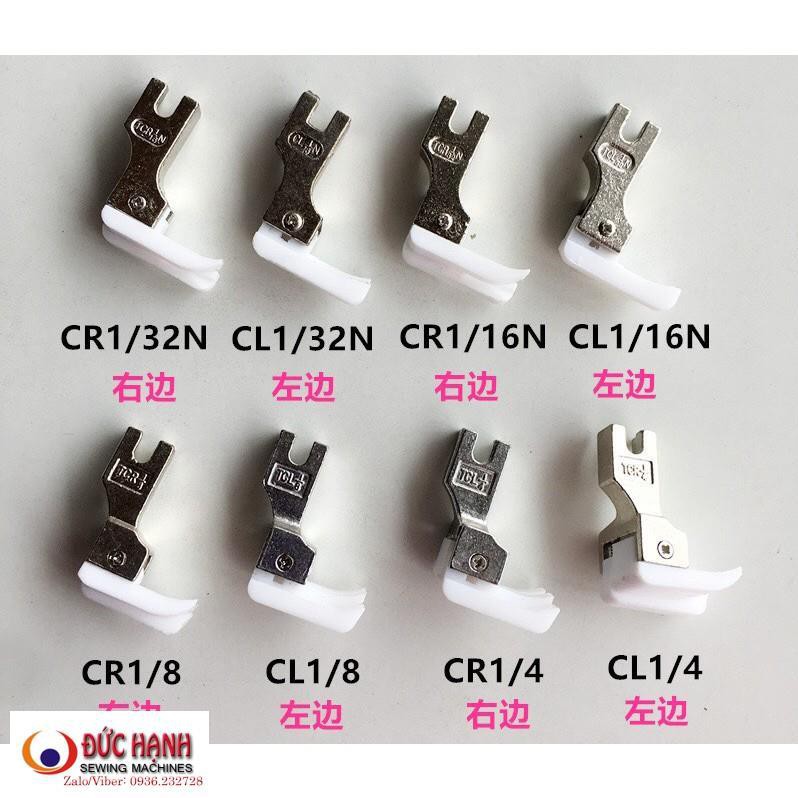 Chân vịt mí TRÁI PHẢI máy may công nghiệp 1kim SẮT - NHỰA