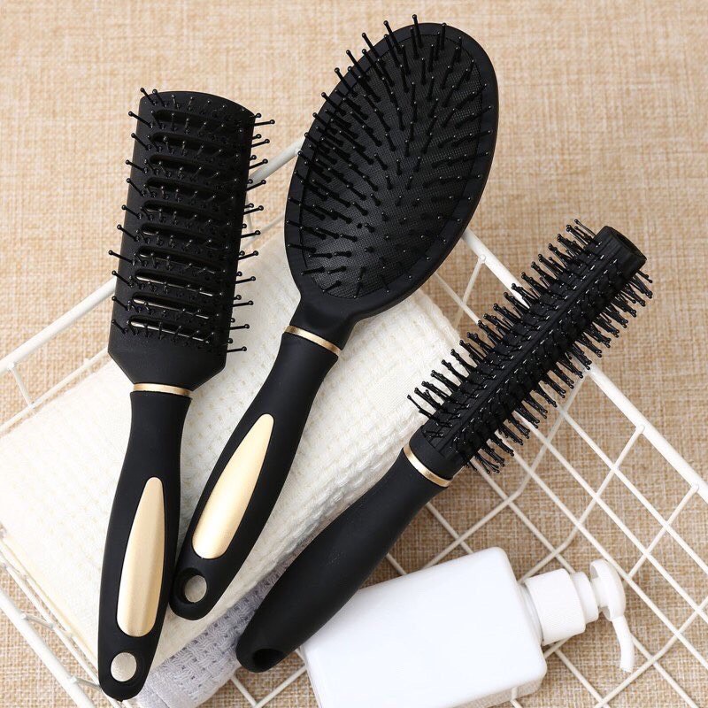 Bộ 3 Lược Gỡ Rối Tạo Kiểu Tóc Cao Cấp Lược Chải Tóc Masage Chống Tĩnh Điện Tiện Lợi