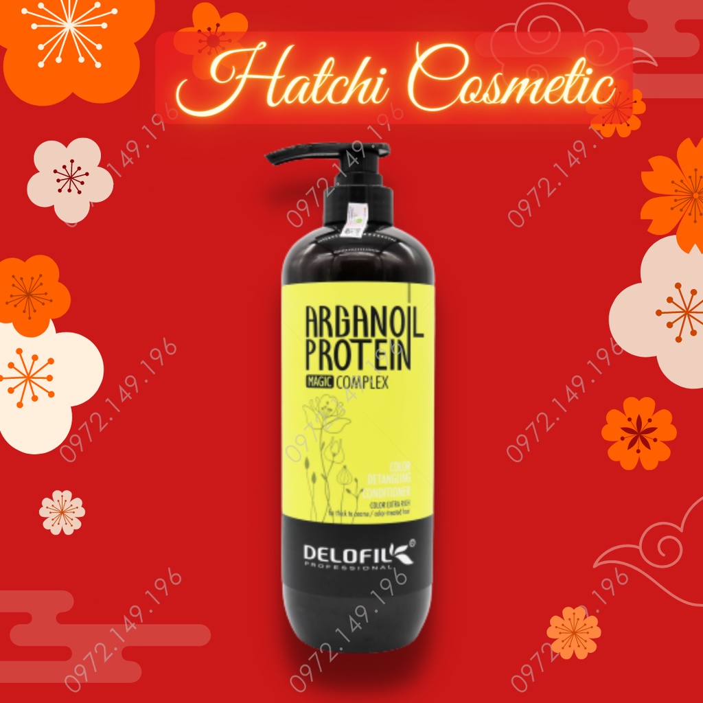 Dầu Gội Hoặc Dầu Xả Dưỡng Ẩm Phục Hồi Delofil Arganoil Protein