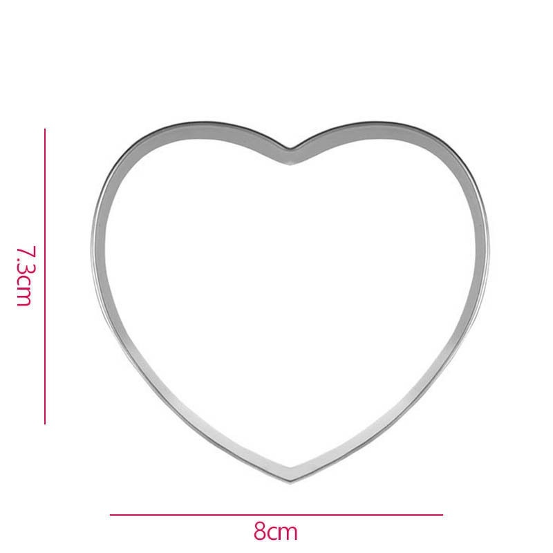 Khuôn Cắt Bánh Quy Hình Trái Tim Bằng Thép Không Gỉ