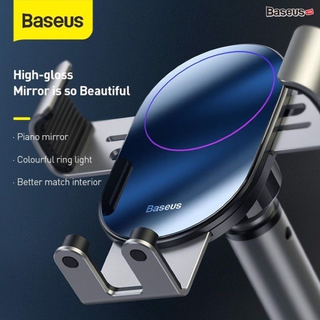 Giá đỡ kẹp điện thoại xe hơi ôtô - Baseus Simplism Gravity Car Mount - Loại hút chân không gắn kính hay táp lô
