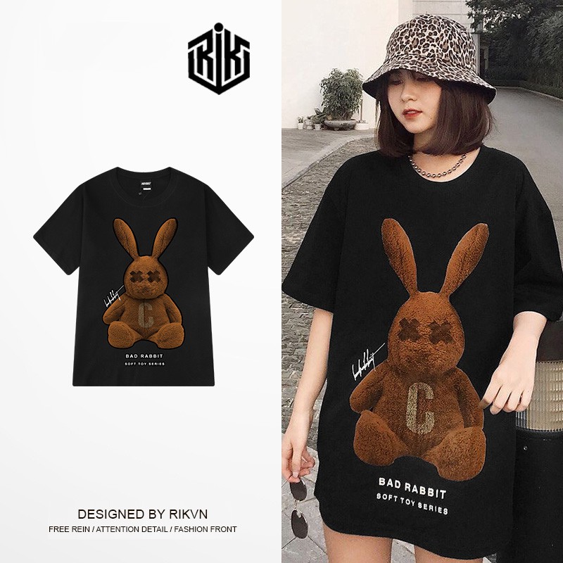 Áo thun tay lỡ RIK nam nữ Unisex, áo phông form rộng Oversize ATL130