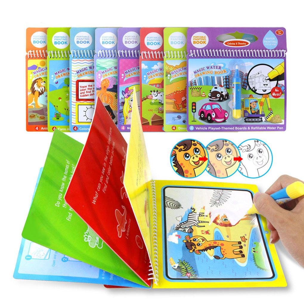 Sách Nuớc Tô Màu Ma Thuật Hình Động Vật Cho Bé