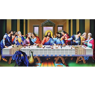 Tranh Đính Đá BỮA TIỆC LY (ĐÁ ABC CAO CẤP). Kích Thước: 1m50 x 80cm