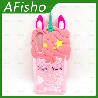 Ốp Điện Thoại Cát Chảy In Hình Kỳ Lân Hoạt Hình Dễ Thương Cho OPPO F5 F7 A77 A59 A57 A3S A37 F1s A71 A5s