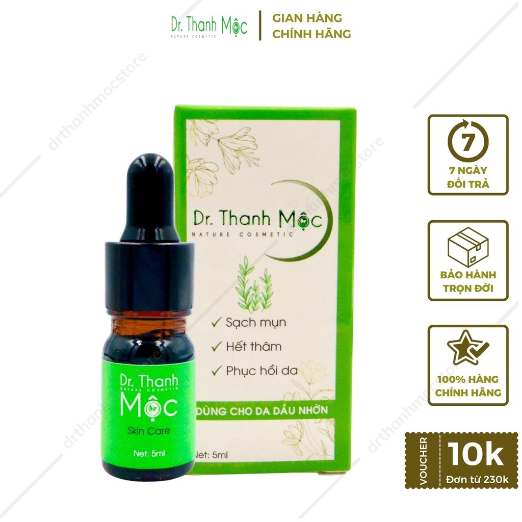 Serum Giảm mụn mờ thâm DR THANH MỘC cho da dầu 5ml