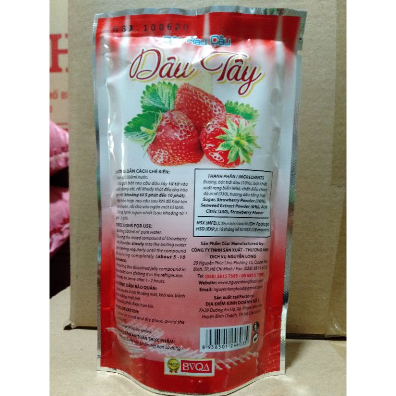 Bột rau câu dâu tây 🍓🍓 dragon