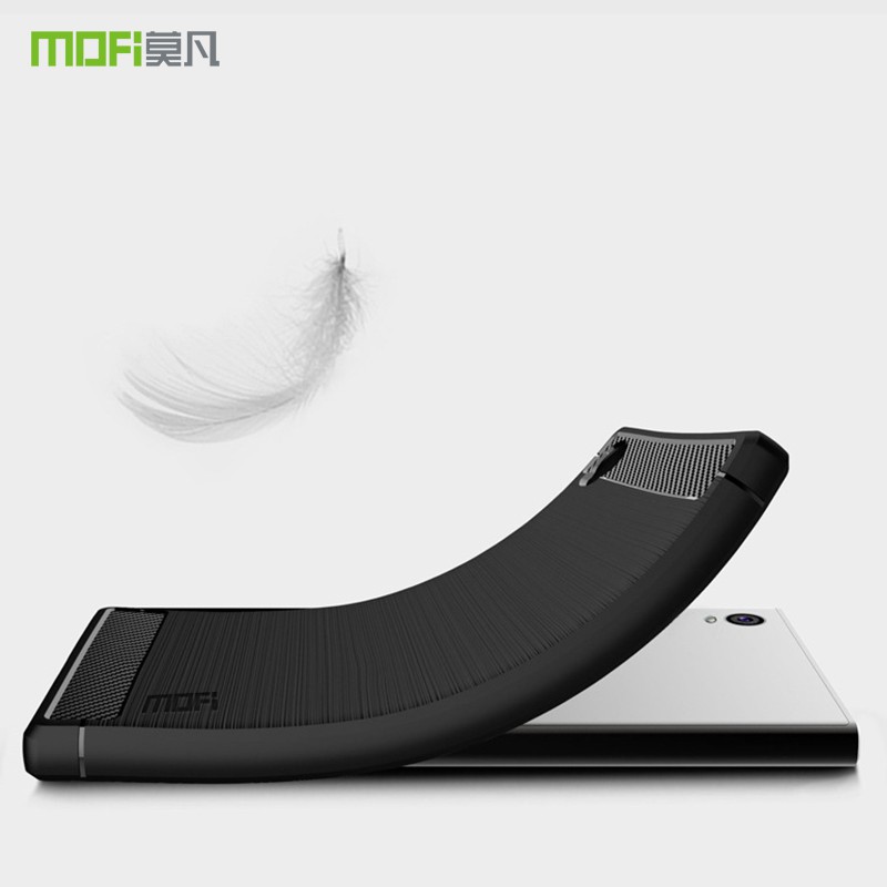 Ốp điện thoại chất liệu sợi carbon màu đen cho Sony Xperia L1