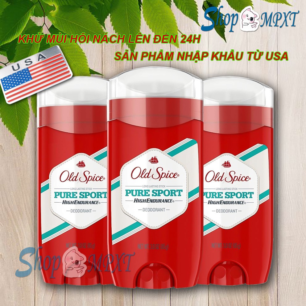 ⚡Thơm 48h⚡Lăn khử mùi Old Spice Pure Sport 85g ⚡Chính Hãng Mỹ⚡ | BigBuy360 - bigbuy360.vn