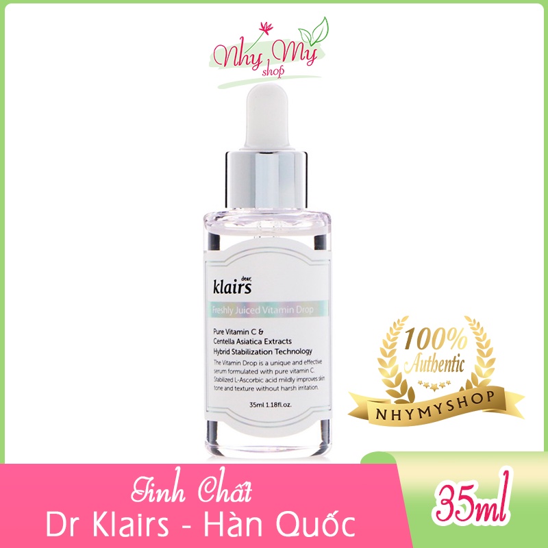 Tinh Chất Vitamin C Klairs Freshly Juiced Vitamin Drop 35ml Mờ Thâm Nám, Trắng Da