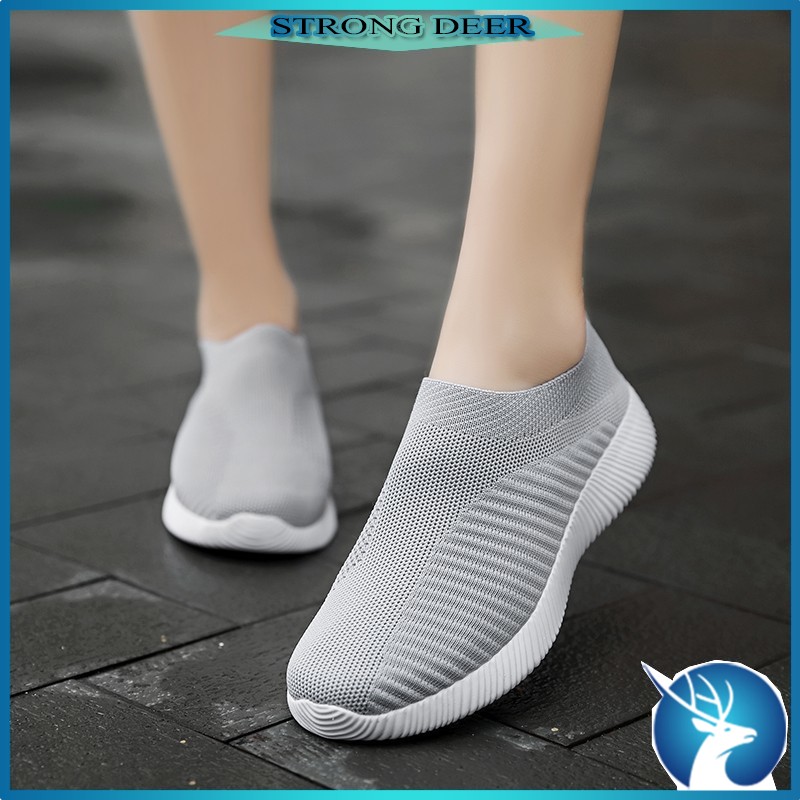 Giày Bệt Nữ Đế Cao Su Phồng Tôm Dành Cho Những Cô Nàng Plus Size ：35-43