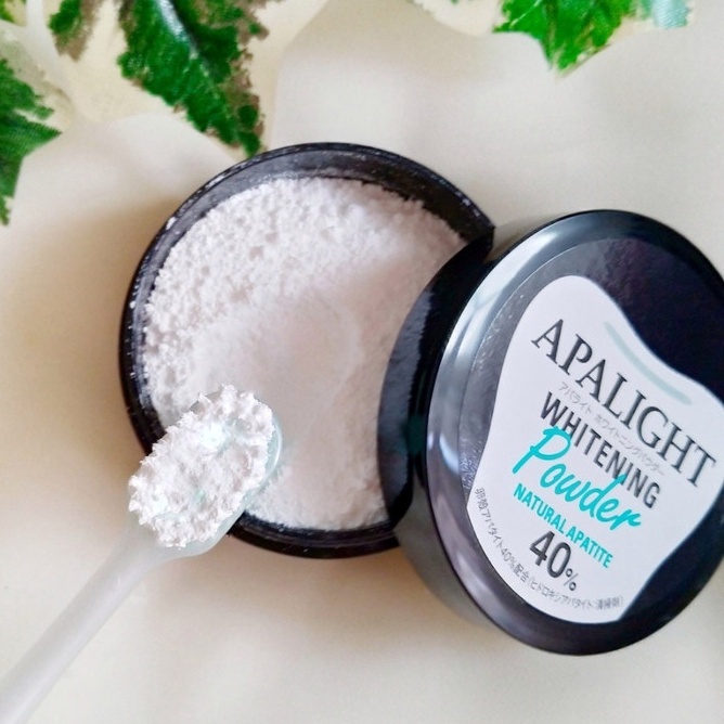 Bột trắng răng Apalight Whitening Powder Nhật Bản - Hết ố vàng, mảng bám đen, thơm miệng