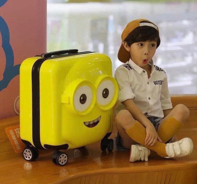 VALI KÉO HÌNH MINION, VỊT VÀNG, THỎ HỒNG, LỢN HỒNG (HÀNG CÓ SẴN) LOẠI CAO CẤP KHÔNG LỖI, size to 20 (CÓ BÁN SỈ)