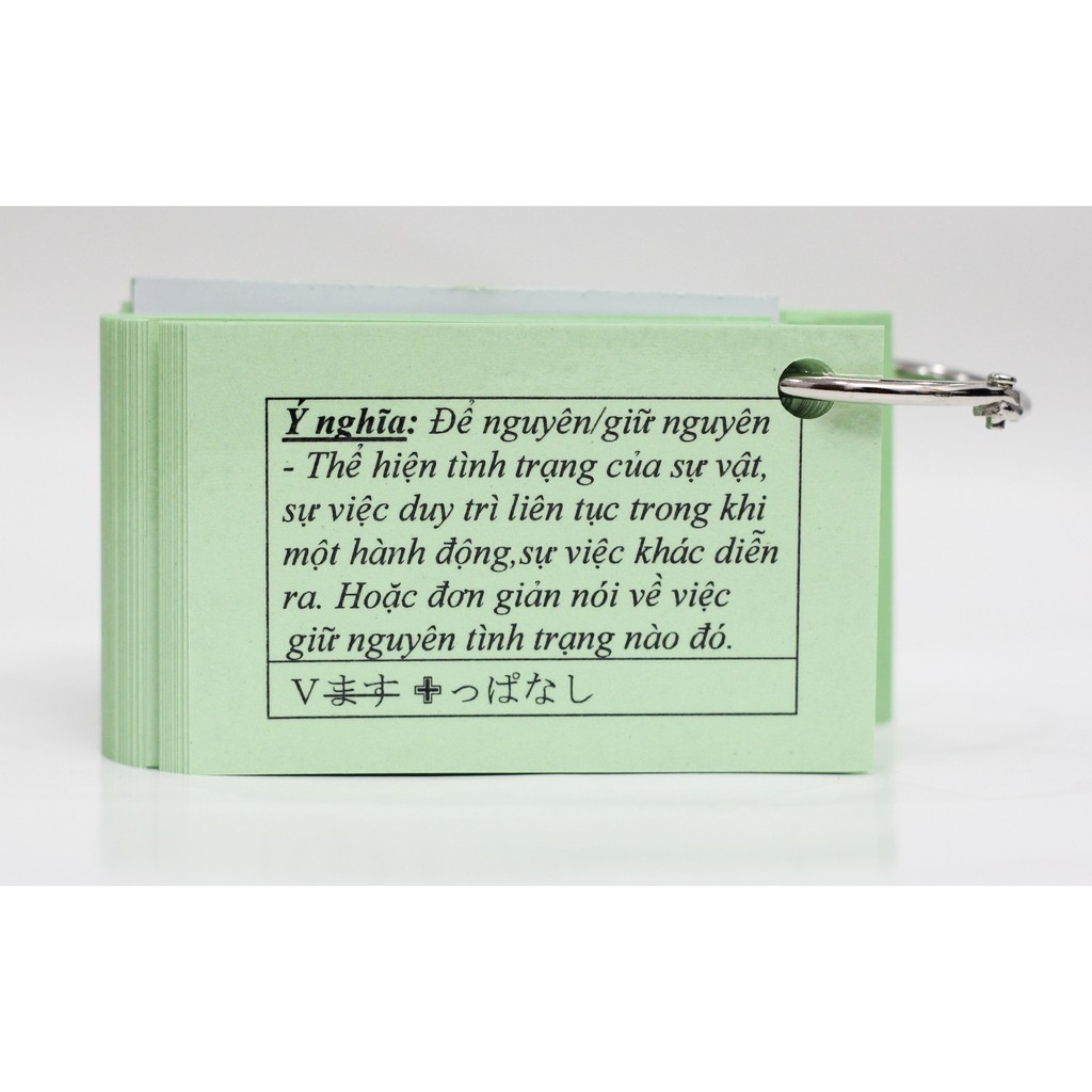 Thẻ Học Ngữ Pháp Tiếng Nhật Trung Cấp N3 - Flashcards Bunpou Soumatome N3