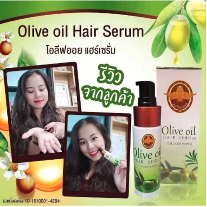 tınh dầu ô liu dưỡng ṫóc Olive Oil Hair Serum Thái Lan