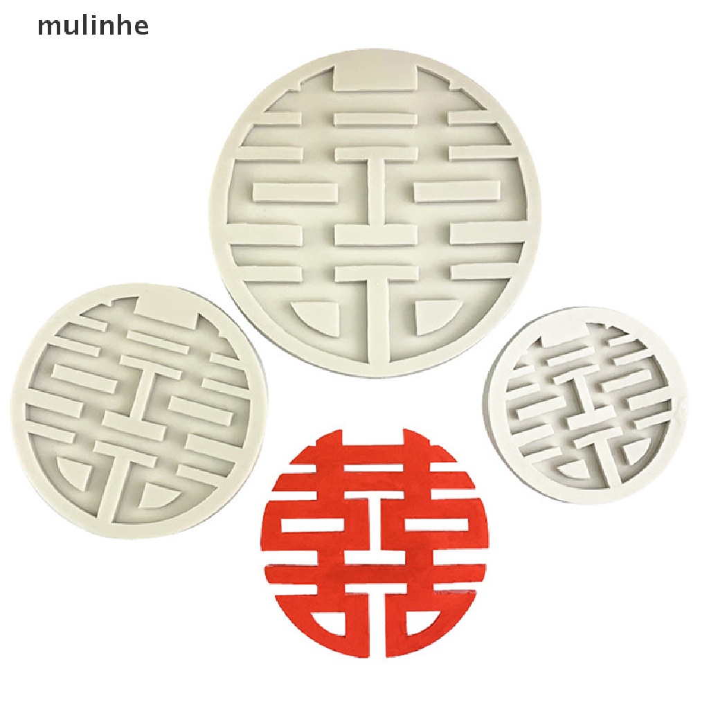 Khuôn Silicone Làm Bánh Thủ Công Hình Chữ Hạnh Phúc