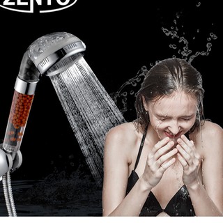Vòi tắm hoa sen tăng áp kèm dây có hạt lọc nano | vòi sen tăng áp nano
