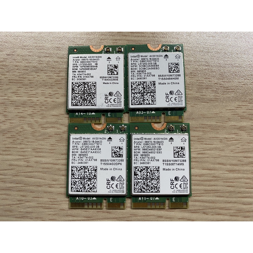 Card wifi Intel AX201 2 băng tần giao tiếp CNVio2 chuẩn AX Bluetooth 5.2