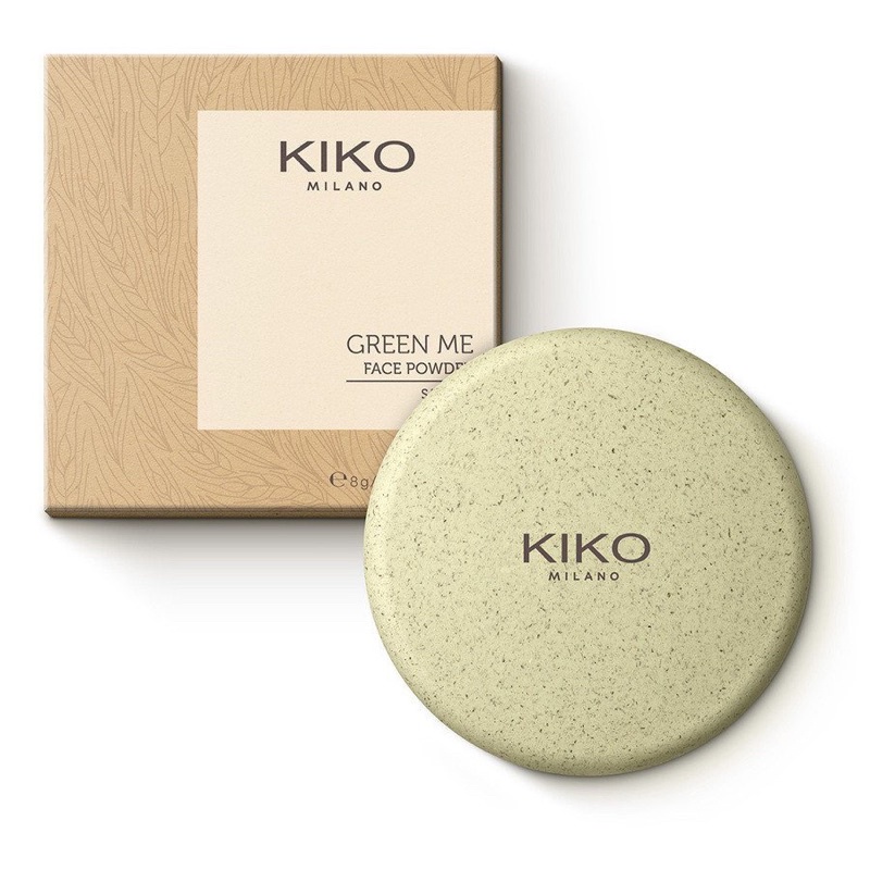 Phấn phủ  97% thành phần có nguồn gốc từ nguyên liệu có nguồn gốc tự nhiên -Kiko Green Me Face Powder - Edition 2022