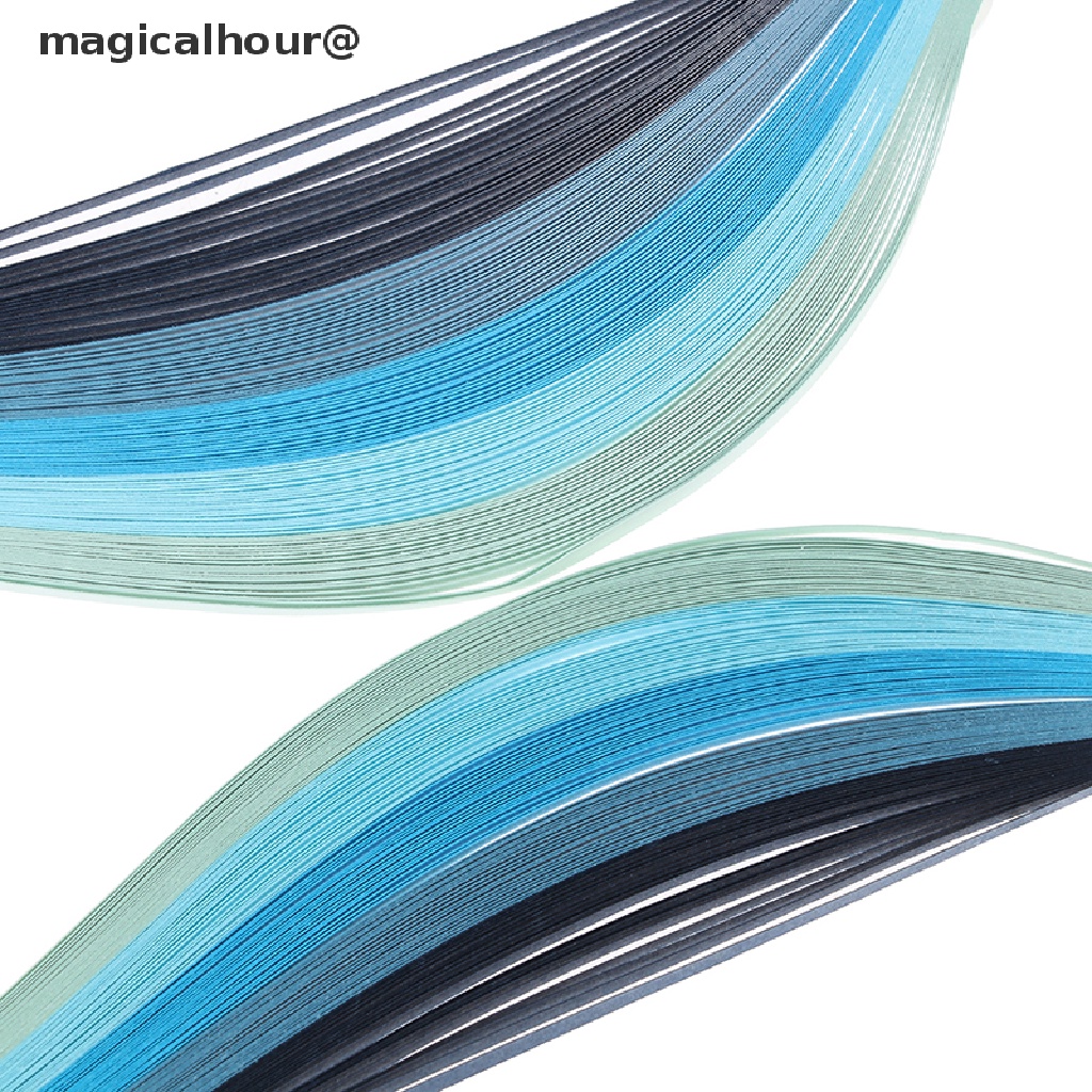 Magicalhour 100Pcs/set Paper Quilling Strips Set 3mm 39cm Paper For Craft DIY Quilling Tool new