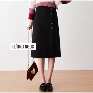 Chân váy chữ A qua gối