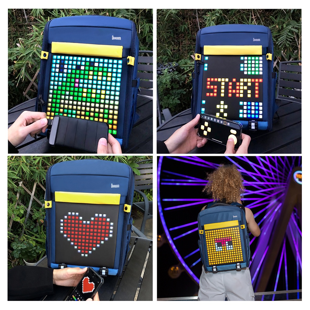Màn hình LED Pixel có thể lập trình Divoom Backpack-S