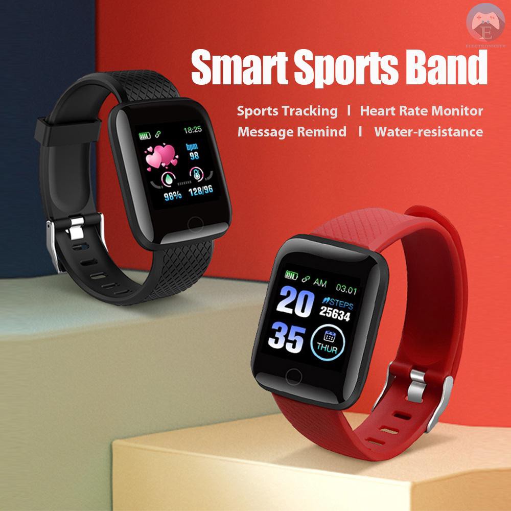 Ê 116Plus Sports Bracelet Sports Fitness Wristband Heart Rate Blood Pressure Sleep Monitor Pedometer