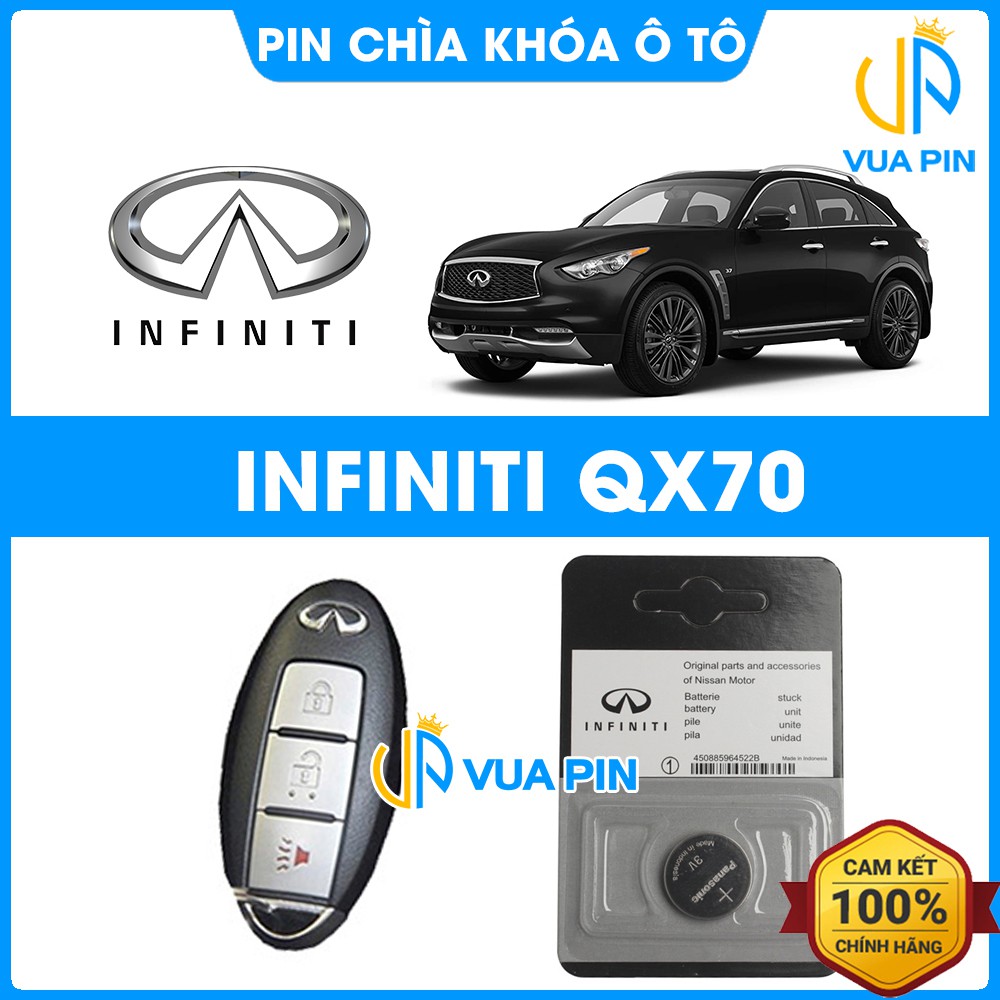 Pin chìa khóa ô tô Infiniti QX70 chính hãng Infiniti sản xuất tại Indonesia 3V