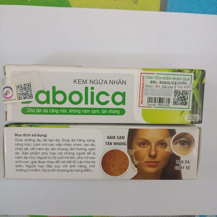 Babolica 25g kem dưỡng ngăn ngừa nhăn, sạm, nám da