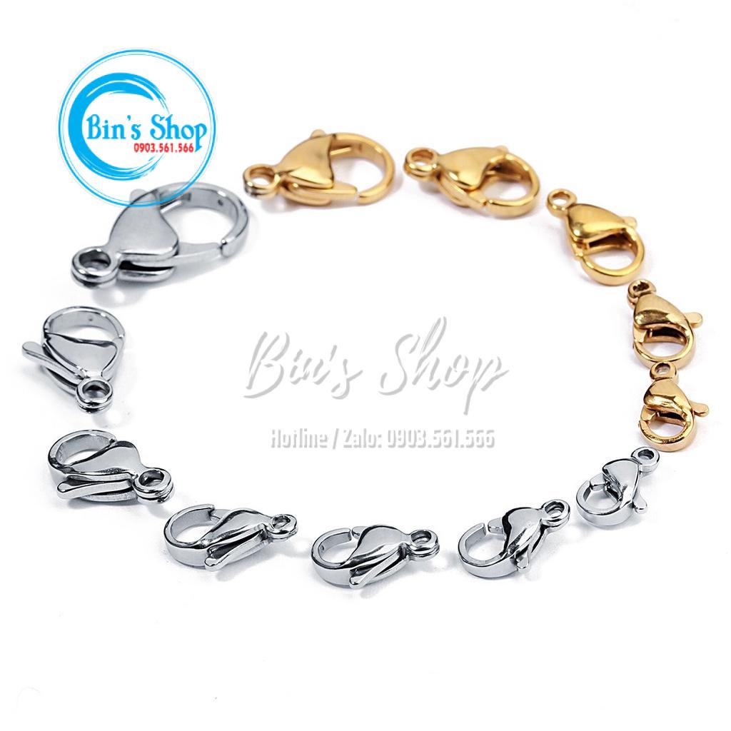 10 Cái Móc Càng Cua Loại Tốt Inox Không Gỉ Làm Vòng Đeo Tay, Dây Chuyền, Làm Trang Sức Handmade