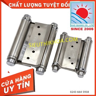 Bộ 2 lá bản lề 2 chiều inox