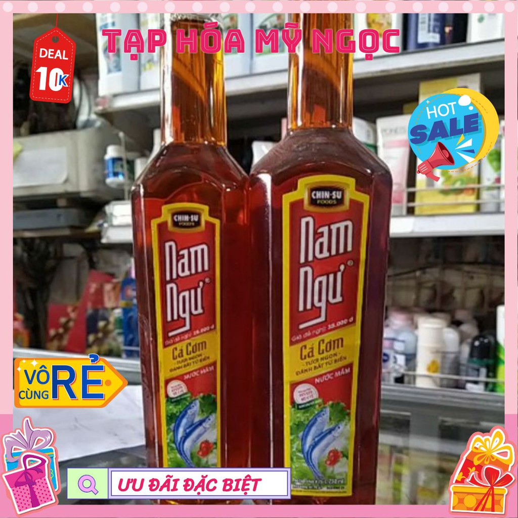 Nước nắm Nam Ngư cá cơm chai