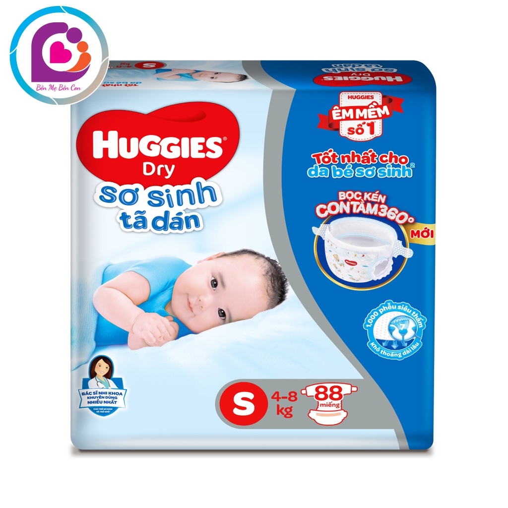 Bỉm dán / Tã dán Huggies size S24/ S56/ S88