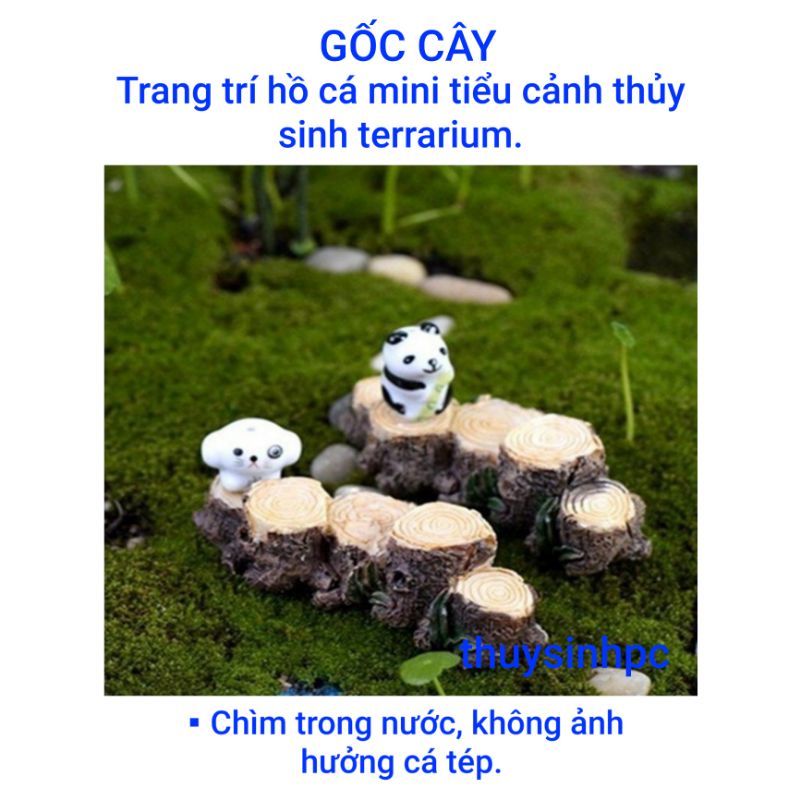 Mô hình gốc cây mini trang trí bể thủy sinh cá cảnh