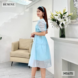 Đầm tay nhún rút eo BEMINE M5675
