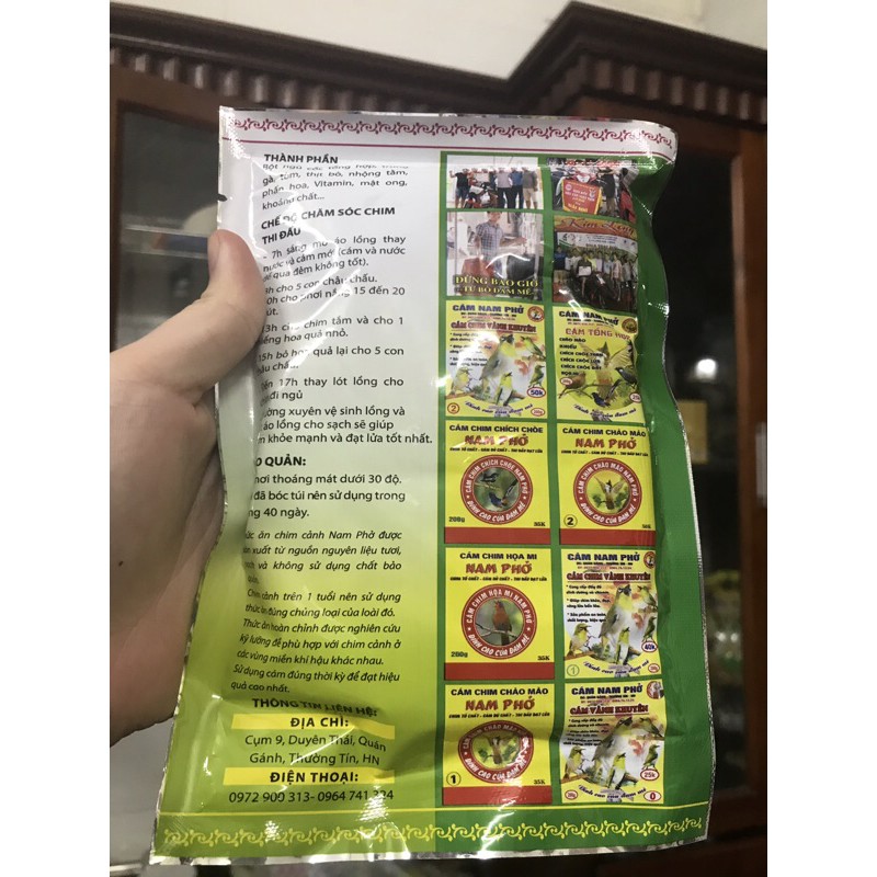 CÁM CHIM CHÀO MÀO SỐ 1,2 NAM PHỞ 200g date mới