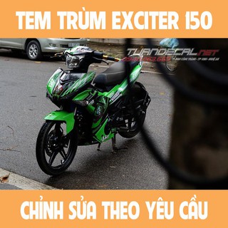 Tem Trùm Exciter 150 Jocker Xanh lá Đẹp