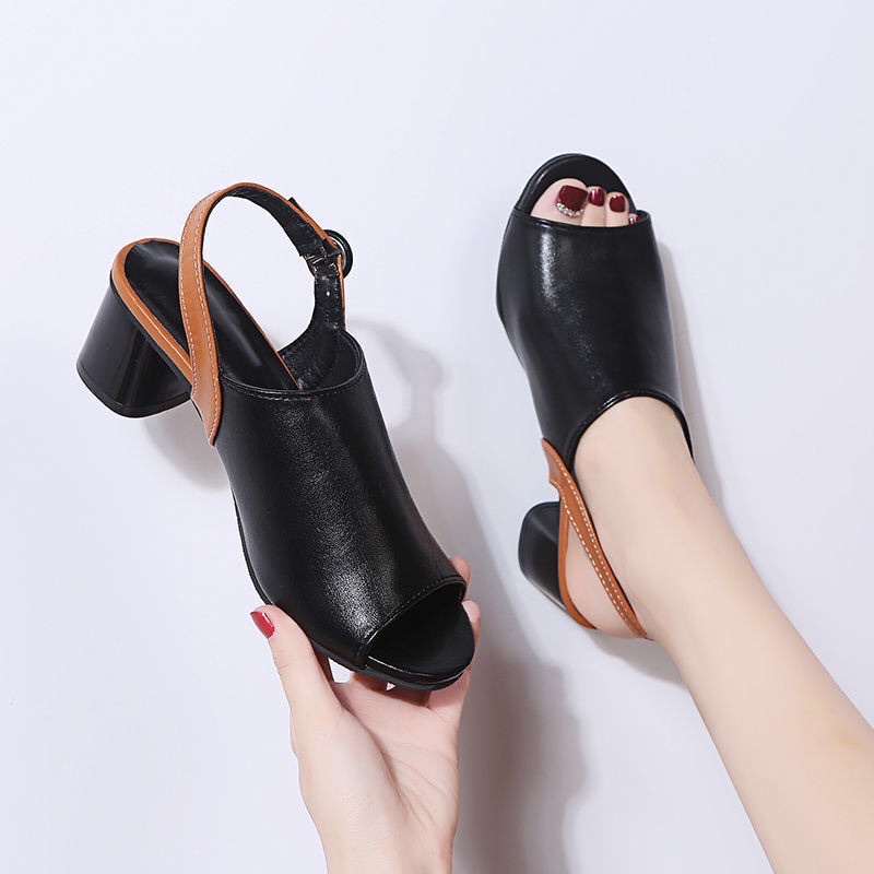 Sandal hở mũi đế 5 phân