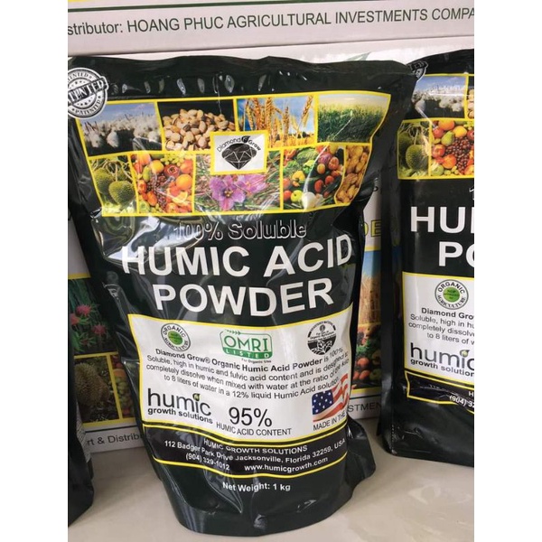 Phân Humic Mỹ Hữu Cơ 95% Acid Powder Dạng Bột